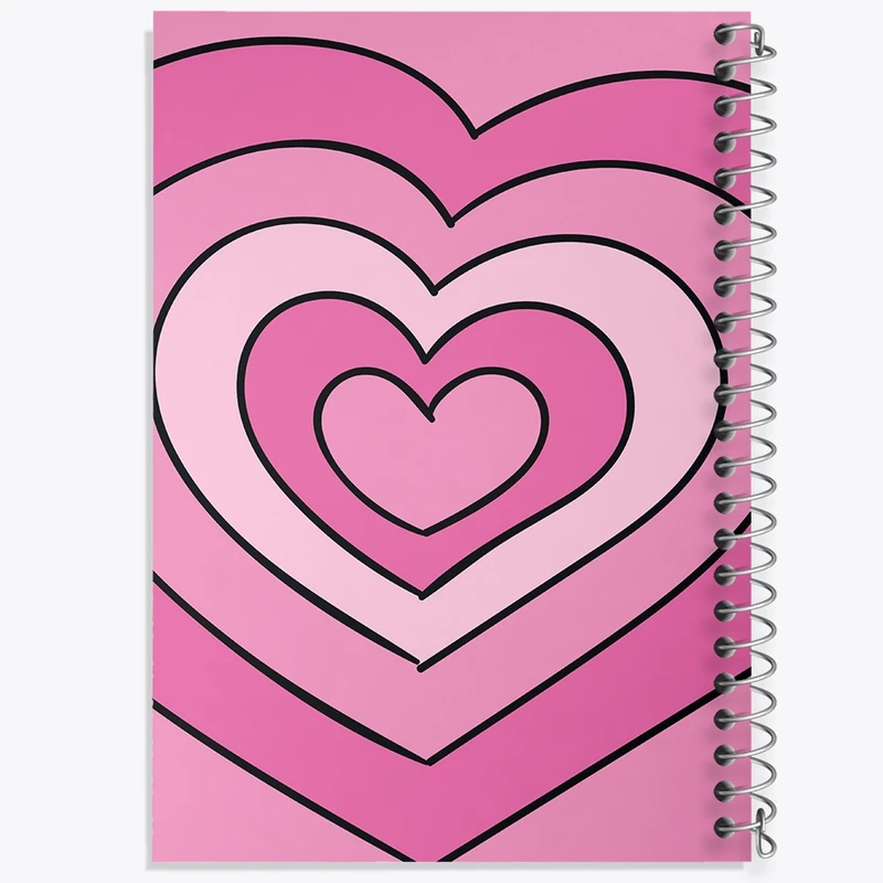 دفتر طراحی 50 برگ خندالو طرح قلب کد N325