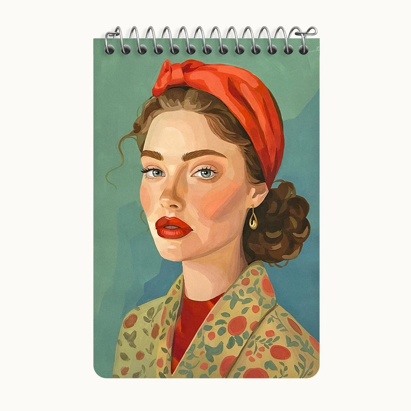 دفتر یادداشت 50 برگ خندالو طرح دخترانه کد F7651