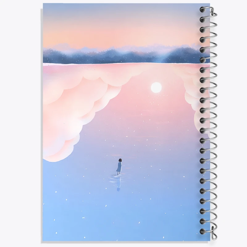 دفتر طراحی 50 برگ خندالو طرح دخترانه فانتزی کد N8191