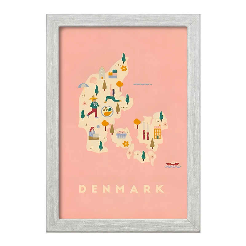 تابلو خندالو طرح دانمارک (Denmark) کد F14364