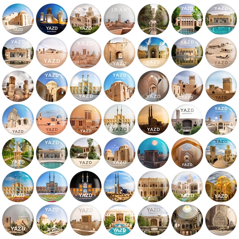 مگنت خندالو مدل یزد (Yazd) کد 180 مجموعه 49 عددی