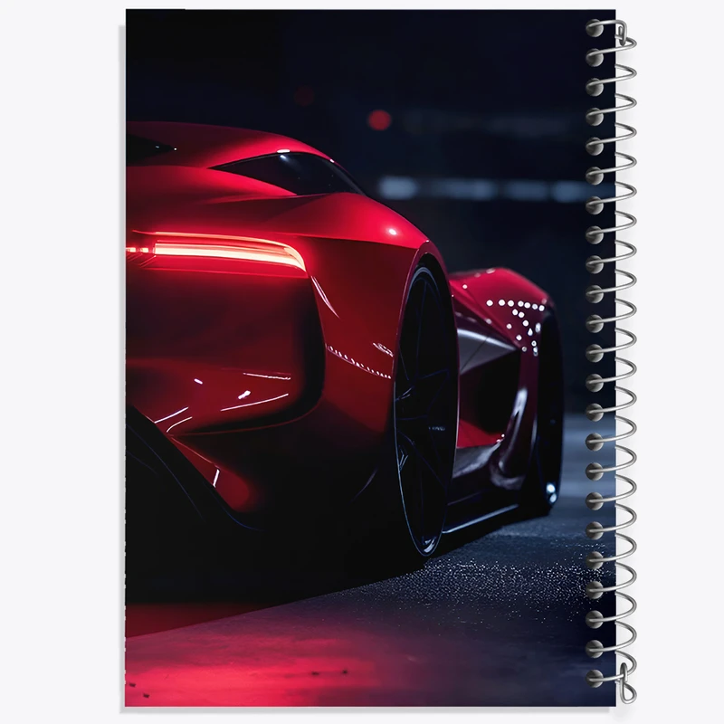 دفتر مشق 100 برگ خندالو طرح ماشین اسپرت کد F8987