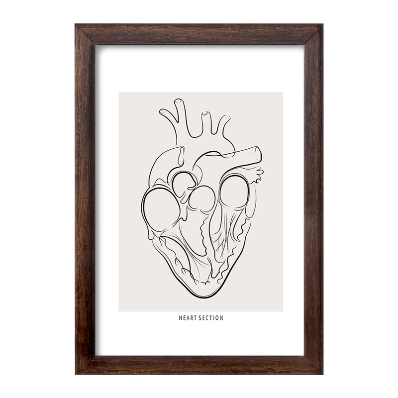 تابلو خندالو طرح آناتومی قلب (Heart Anatomy) کد F13897