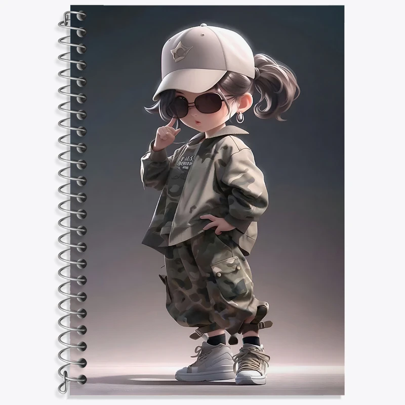 دفتر نت موسیقی 50 برگ خندالو طرح دخترانه کد F4039