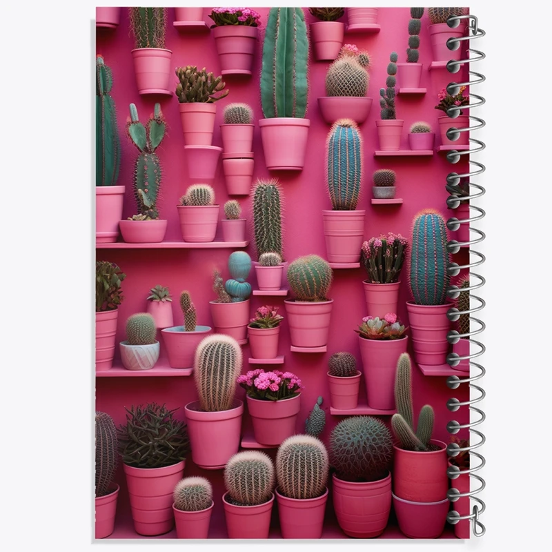 دفتر شطرنجی 50 برگ خندالو طرح کاکتوس کد F3847