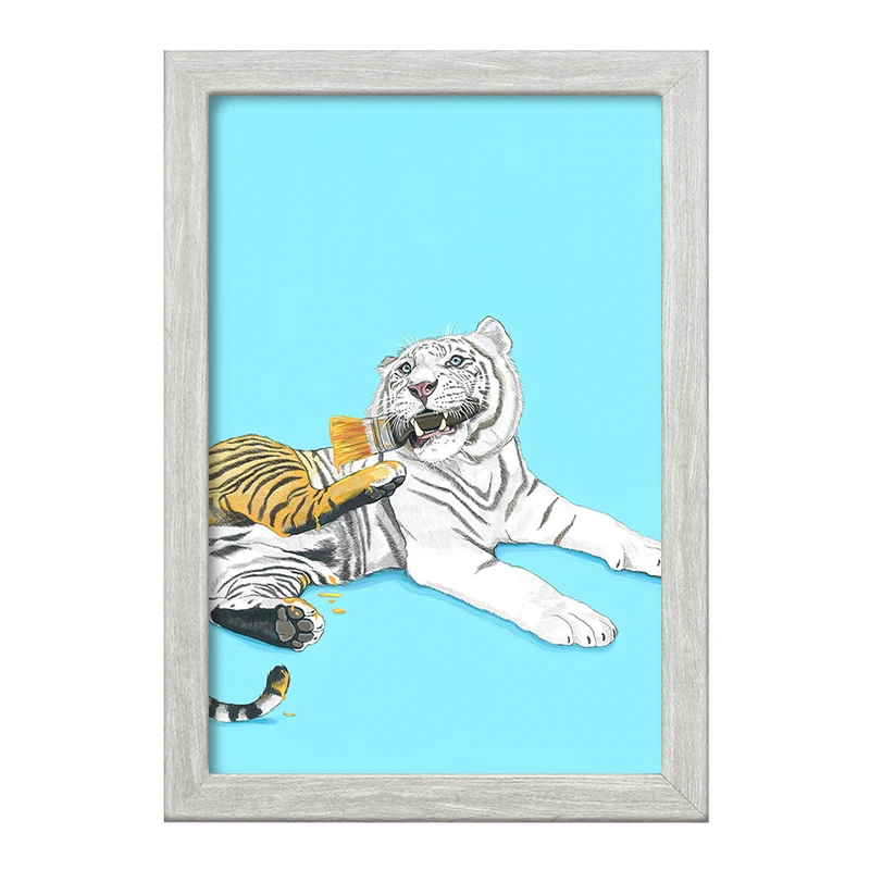 تابلو خندالو طرح ببر کد F150