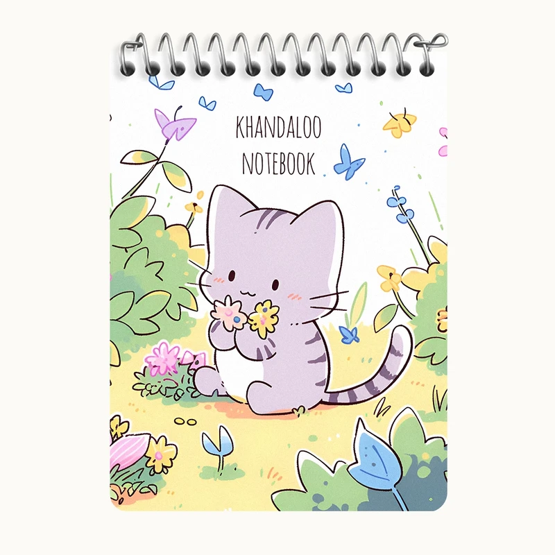 دفتر یادداشت 50 برگ خندالو طرح گربه بامزه کد N8149