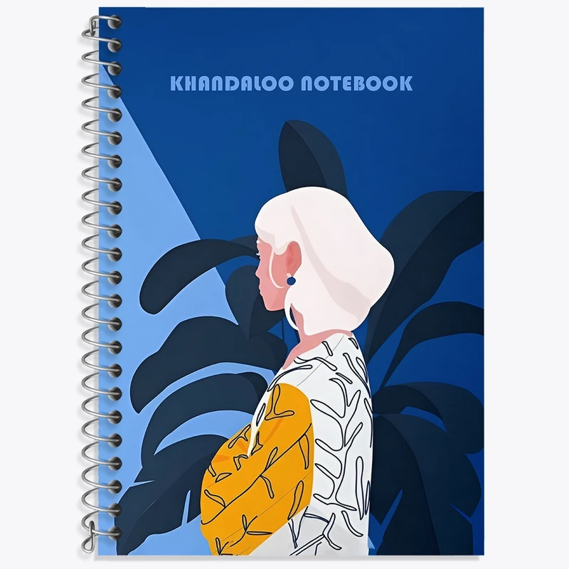 دفتر زبان 50 برگ خندالو مدل سه خط طرح دخترانه کد N6303