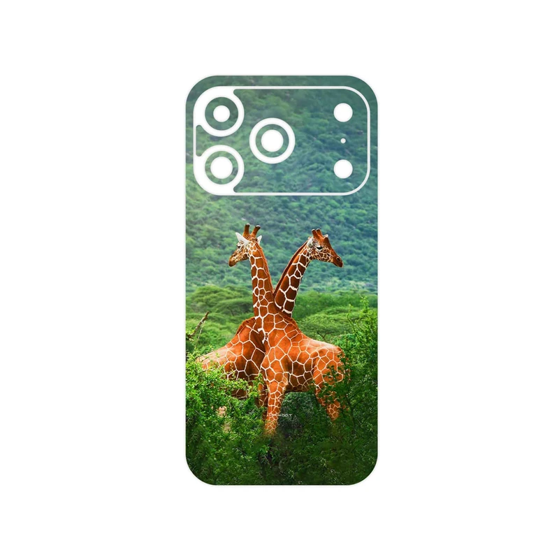 برچسب پوششی ماهوت مدل Giraffe مناسب برای گوشی موبایل اپل iPhone 17 Pro