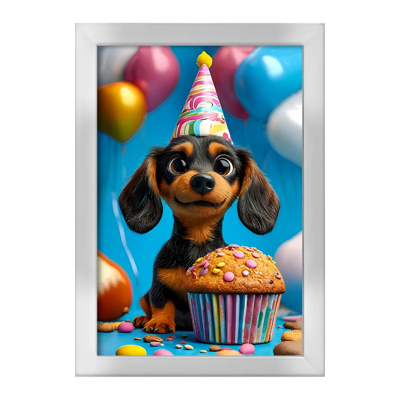 تابلو خندالو طرح سگ کد F12821