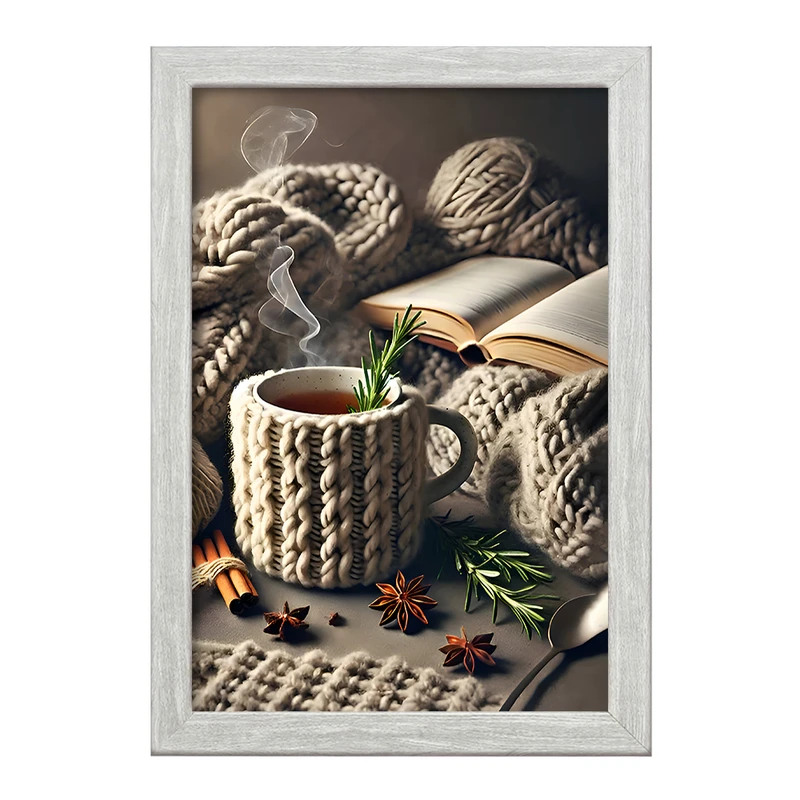 تابلو خندالو طرح فنجان چای کد F9981