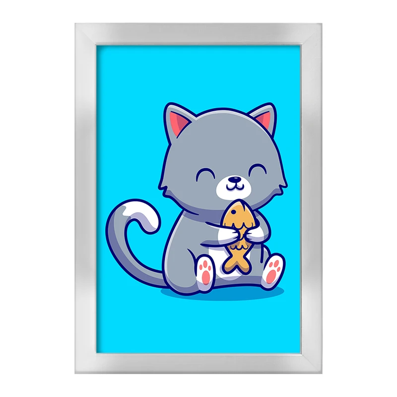 تابلو خندالو طرح حیوانات بامزه گربه کد 25406