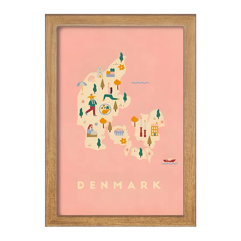 تابلو خندالو طرح دانمارک (Denmark) کد F14364