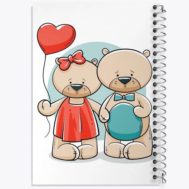 دفتر طراحی 50 برگ خندالو طرح خرس کد 26204