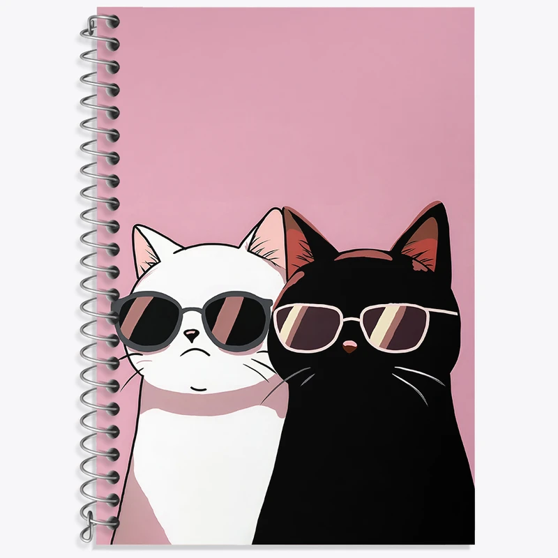 دفتر نت موسیقی 50 برگ خندالو طرح گربه های بامزه کد F4253