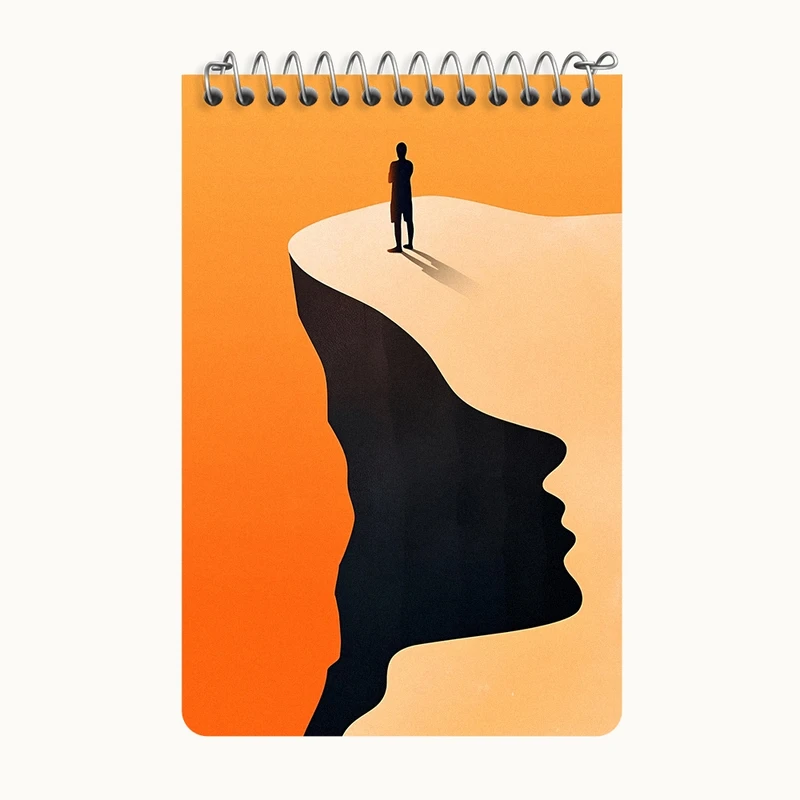 دفتر یادداشت 50 برگ خندالو طرح مفهومی کد F6417