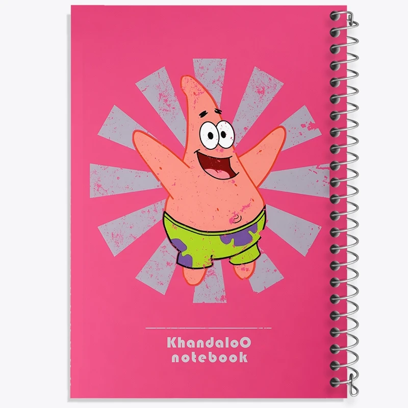 دفتر شطرنجی 50 برگ خندالو طرح پاتریک کد N9450