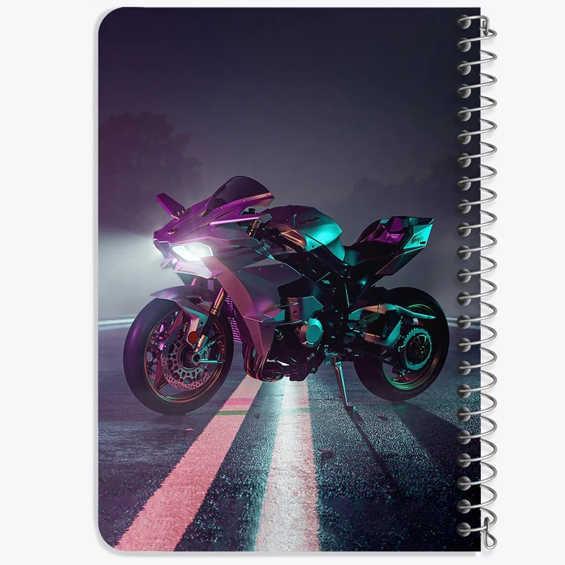 دفتر یادداشت 50 برگ خندالو طرح موتور سیکلت (Motorcycle) کد F1023