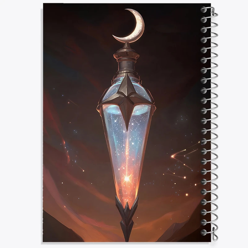 دفتر نقاشی 50 برگ خندالو طرح بطری اکسیر اسپیرال منشوری کد F10773