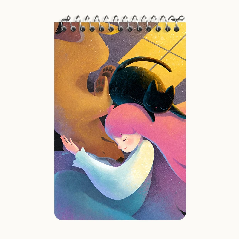 دفتر یادداشت 50 برگ خندالو طرح دخترانه کد F9205