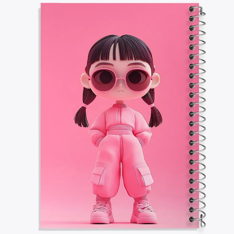 دفتر نقاشی 50 برگ خندالو طرح دخترانه کد F4038