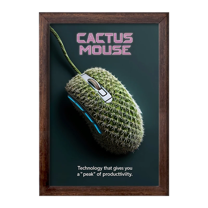 تابلو خندالو طرح موس کاکتوسی کد F10614