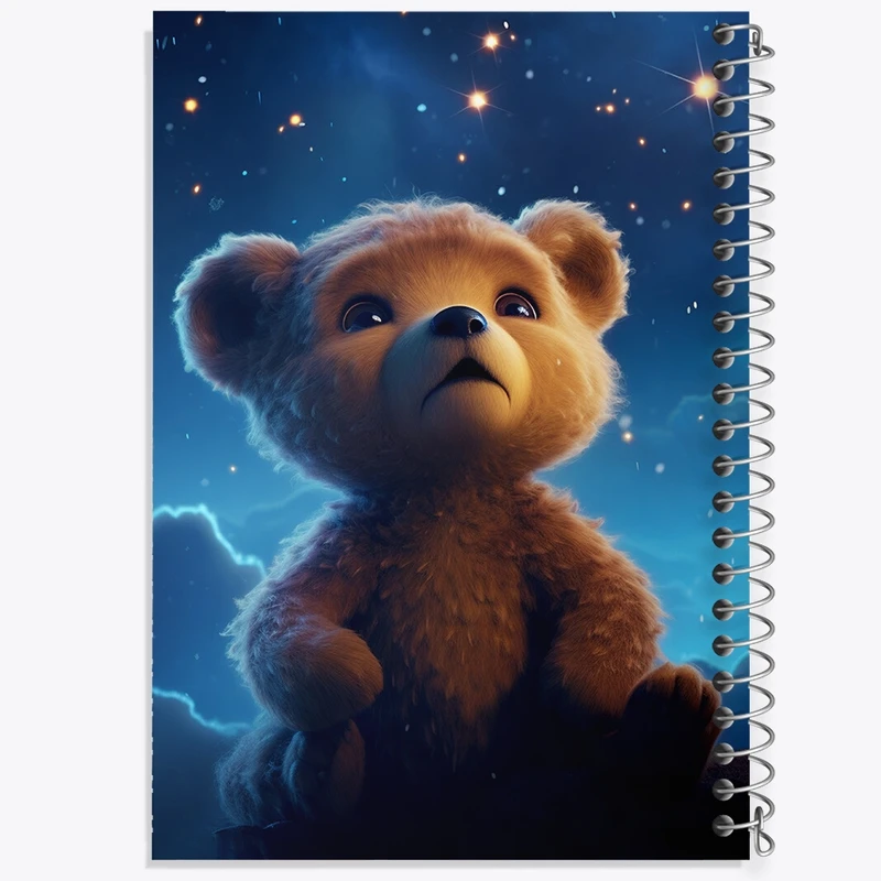 دفتر طراحی 50 برگ خندالو طرح خرس بامزه کد N41