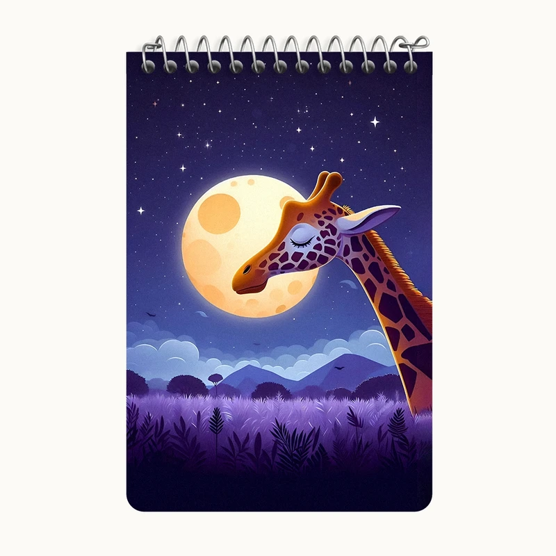 دفتر یادداشت 50 برگ خندالو طرح زرافه  کد F6224