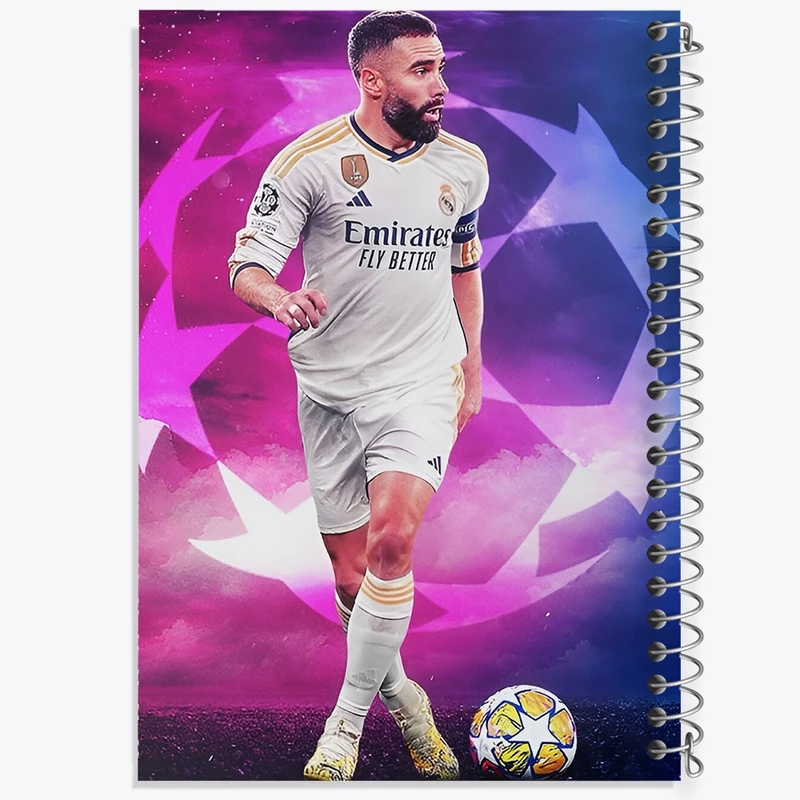 دفتر ژورنال نویسی 50 برگ خندالو مدل نقطه ای طرح دنی کارواخال (Dani Carvajal) کد F14337