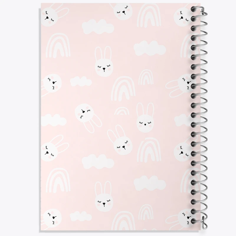 دفتر طراحی 50 برگ خندالو طرح خرگوش کیوت کد N408