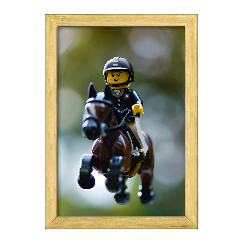 تابلو خندالو طرح لگو اسب سوار (Lego) کد F6555