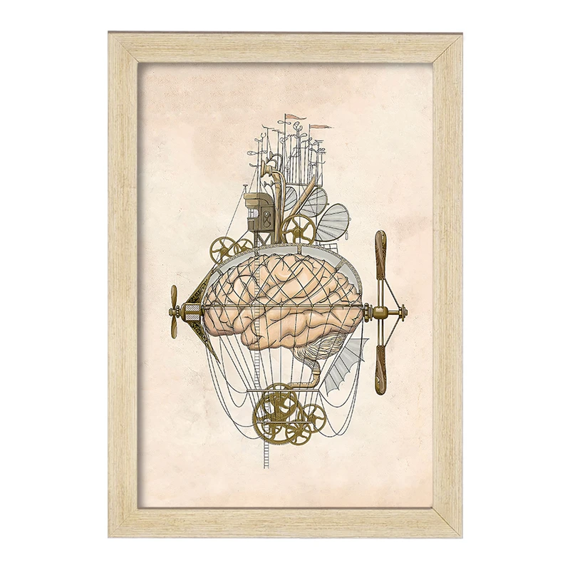 تابلو خندالو طرح مغز (Brain) کد F14032