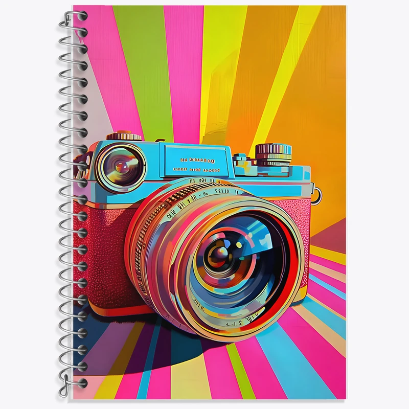 دفتر نت موسیقی 50 برگ خندالو طرح دوربین عکاسی کد F9833