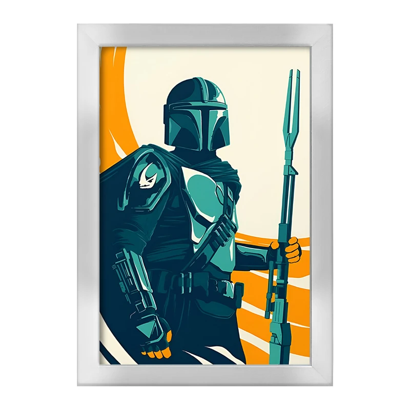 تابلو خندالو طرح مندلورین (The Mandalorian) کد F13748