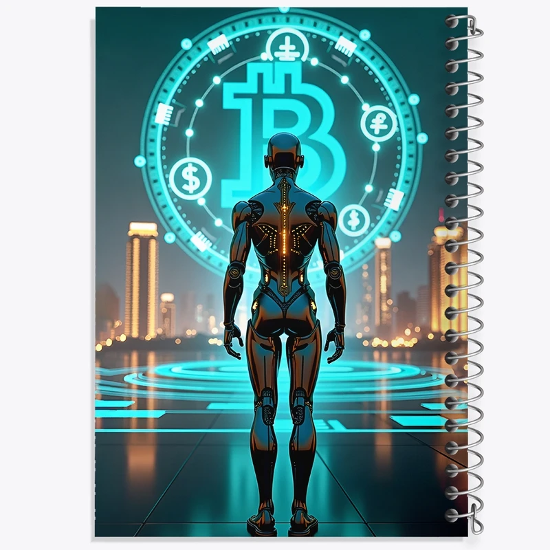 دفتر لیست خرید 50 برگ خندالو طرح بیت کوین (Bitcoin) کد F10611
