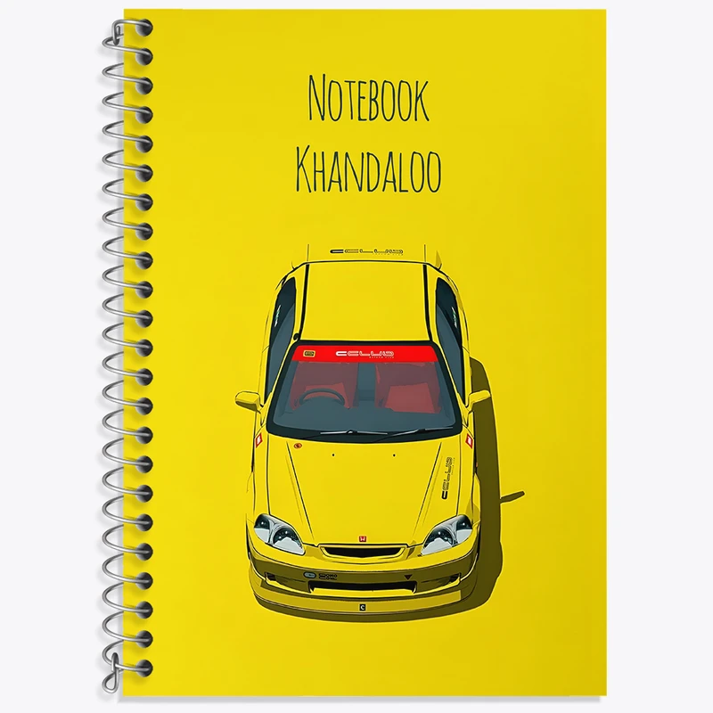 دفتر نت موسیقی 50 برگ خندالو طرح ماشین اسپرت کد N7513