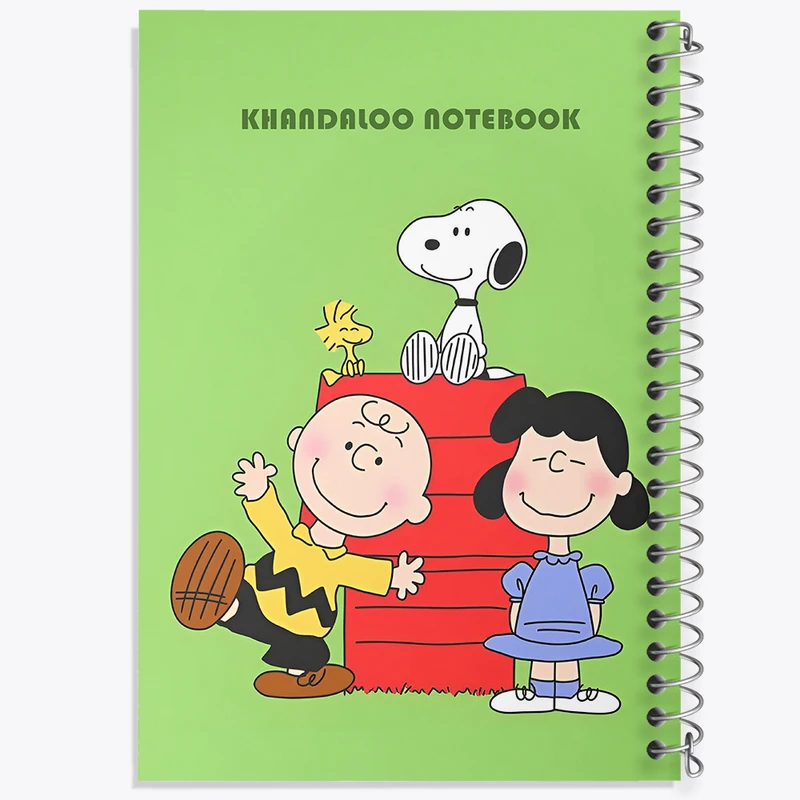 دفتر مشق 100 برگ خندالو طرح اسنوپی (snoopy) کد N6353