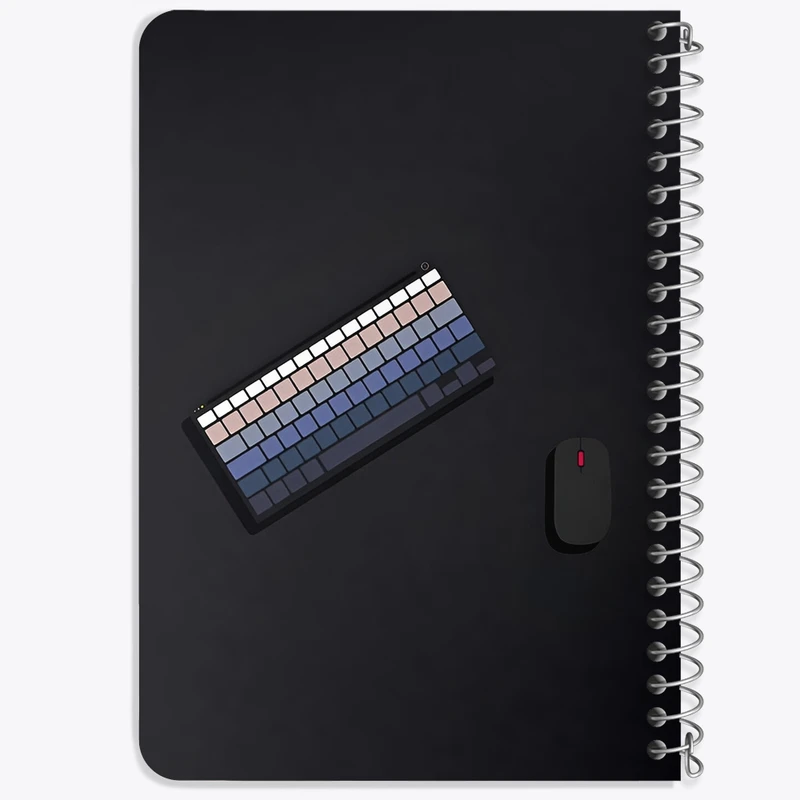 دفتر یادداشت 50 برگ خندالو طرح موس و کیبورد کد F4504