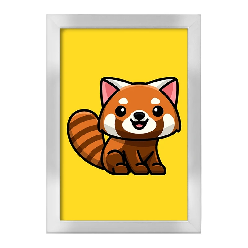 تابلو خندالو طرح حیوانات بامزه پاندای قرمز کد 28204
