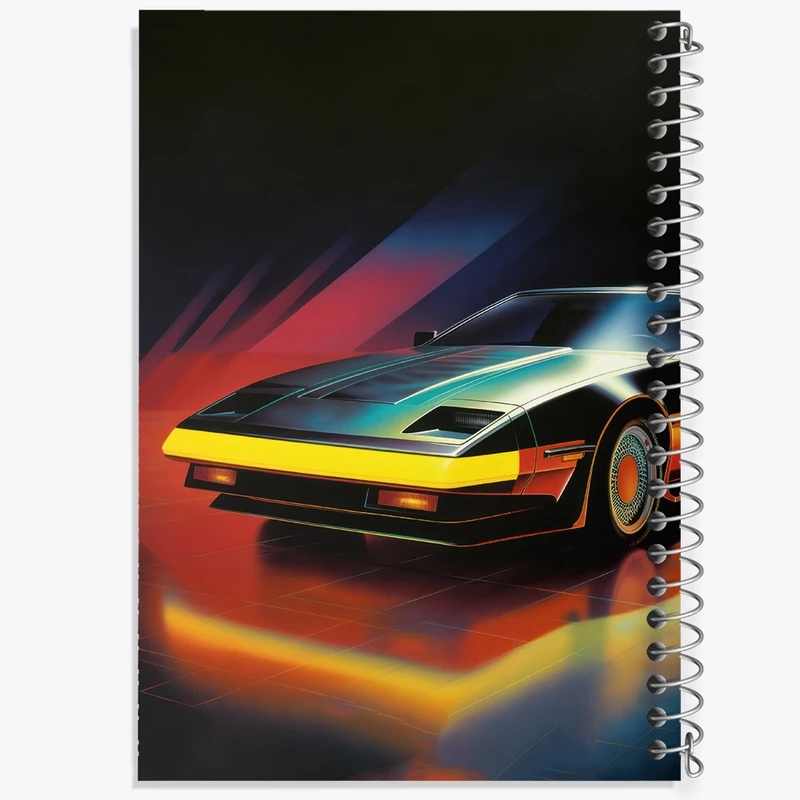 دفتر طراحی 50 برگ خندالو طرح ماشین کلاسیک کد F3026