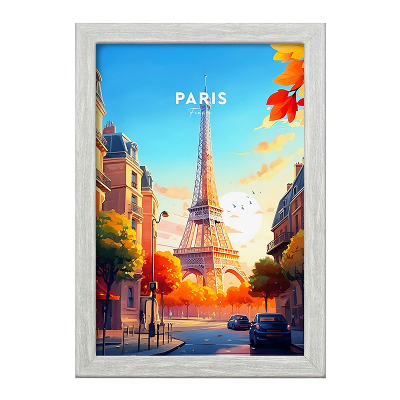 تابلو خندالو طرح پاریس (Paris) کد F6305