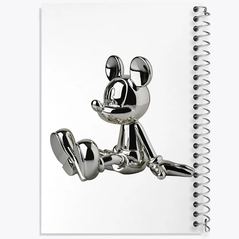 دفتر شطرنجی 50 برگ خندالو طرح میکی موس کروم کد F3905