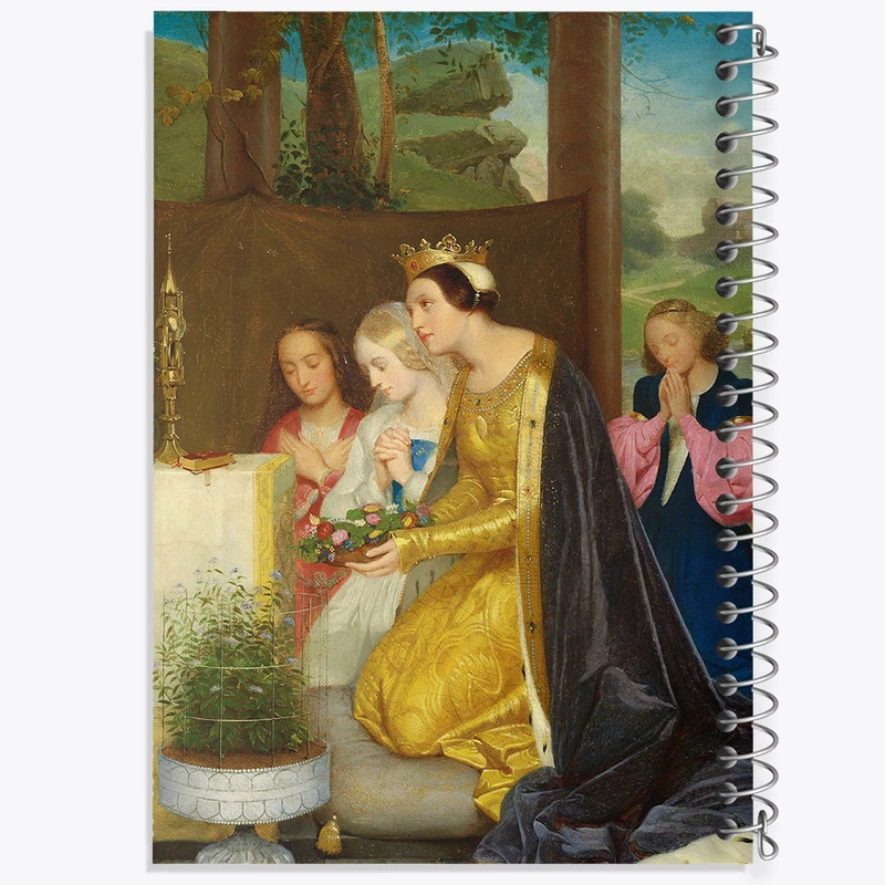 دفتر مشق 100 برگ خندالو طرح نقاشی سنت آملی، رینه دی هونگری اثر پل دلاروش کد F12124