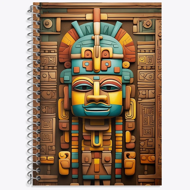 دفتر زبان 50 برگ خندالو مدل سه خط طرح خدای مصر کد F4848