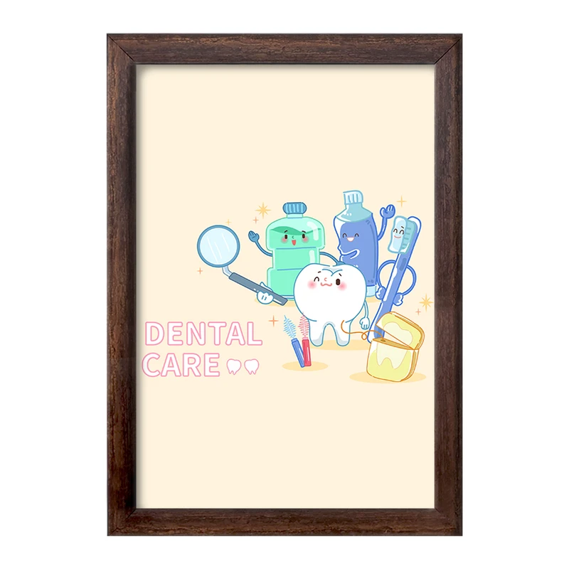تابلو خندالو طرح دندان و دندان پزشکی کودکانه کد 36716