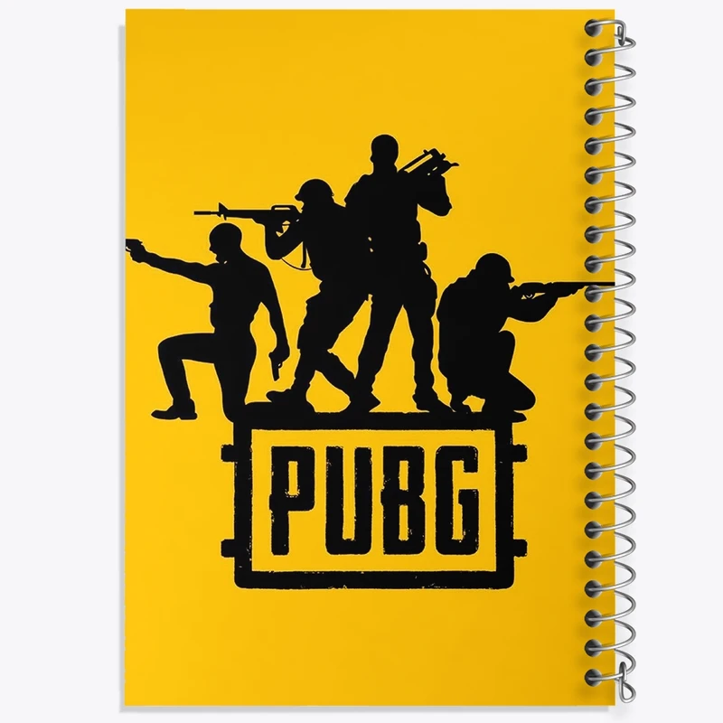 دفتر طراحی 50 برگ خندالو طرح بازی پابجی PUBG  کد 3775