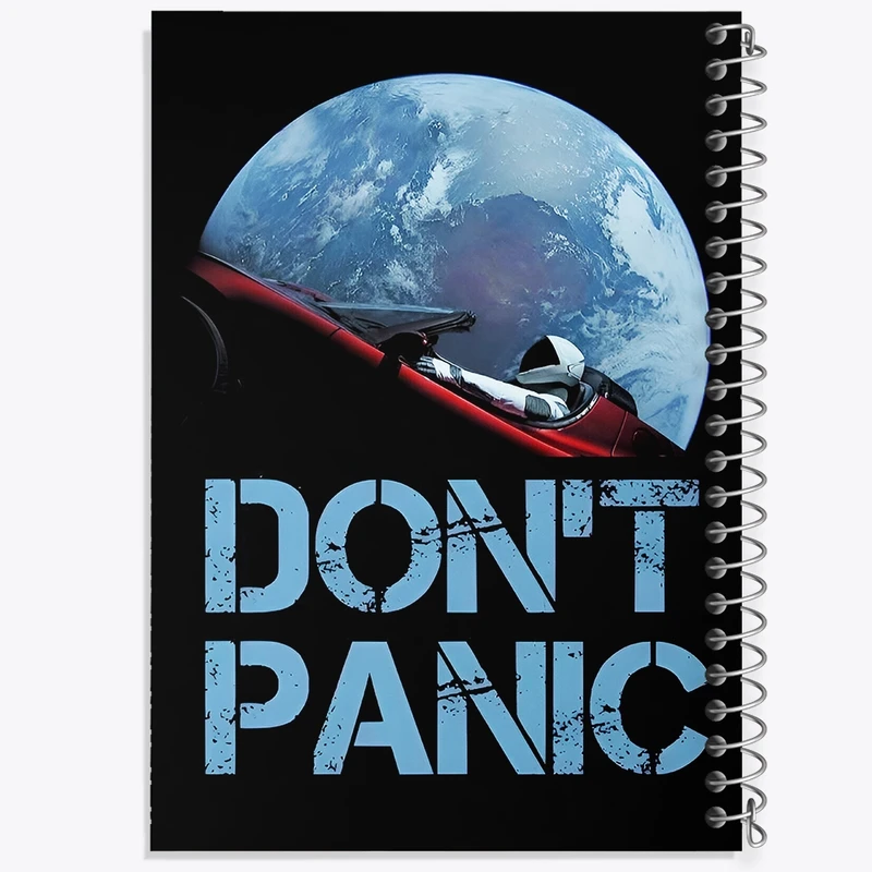 دفتر ژورنال نویسی 50 برگ خندالو مدل نقطه ای طرح فضایی کد F4693