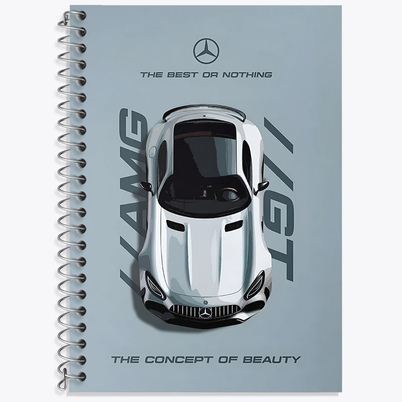 دفتر نت موسیقی 50 برگ خندالو طرح مرسدس بنز (Mercedes Benz) کد N8277