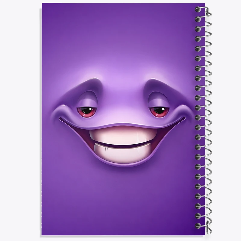 دفتر مشق 50 برگ خندالو طرح ایموجی بامزه کد F3316