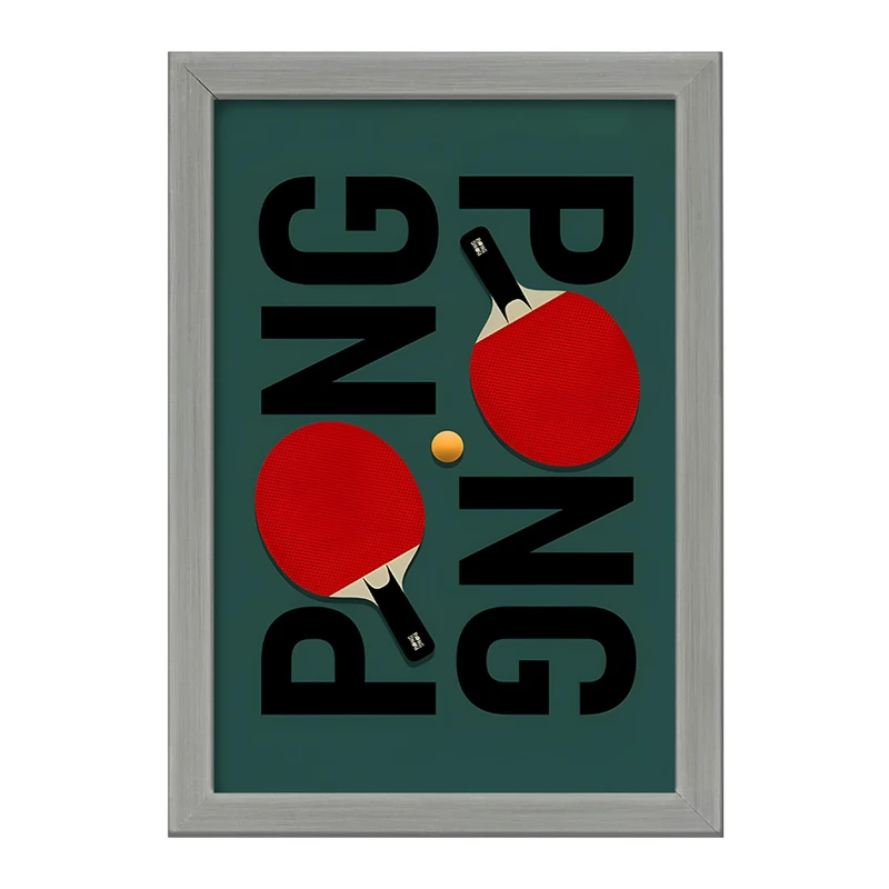 تابلو خندالو طرح پینگ پنگ (Ping Pong) کد F10668